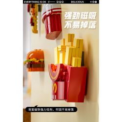 JAKI JK5656 5656 non  NAM CHÂM TỦ LẠNH DÀNH CHO NGƯỜI SÀNH ĂN SU NI BANG bộ đồ chơi xếp lắp ráp ghép mô hình Creator Sáng Tạo