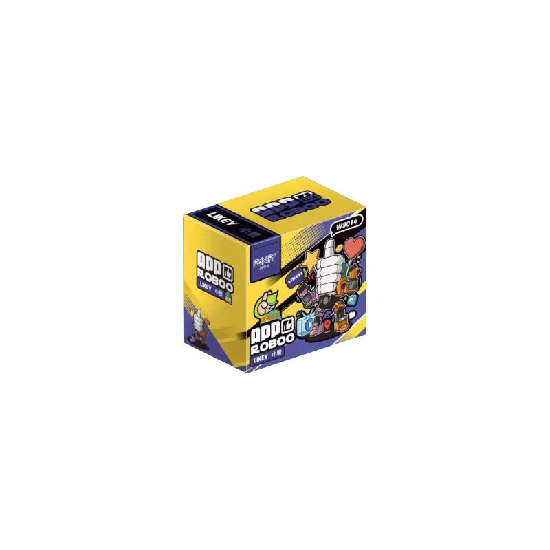FUNIFY W9014 9014 non  ROBOT ỨNG DỤNG LIKEY XIAOZAN bộ đồ chơi xếp lắp ráp ghép mô hình APP ROBOO
