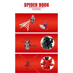 2461 non  SÁCH PHIÊN BẢN SƯU TẬP NHÂN VẬT NHỎ CỦA NGƯỜI NHỆN bộ đồ chơi xếp lắp ráp ghép mô hình Super Heroes Siêu Nhân Anh Hùng 1888 khối