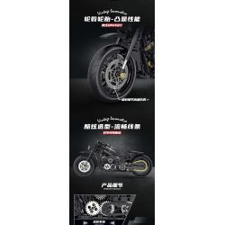 DOUBLE HEIGHT 60502 non  MÔ TÔ HẠNG NẶNG HARLEY-DAVIDSON tỷ lệ 1:8 bộ đồ chơi xếp lắp ráp ghép mô hình  Kỹ Thuật Công Nghệ Cao Mô Hình Phương Tiện 586 khối