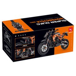 DOUBLE HEIGHT 60501 non  MÔ TÔ HẠNG NẶNG KTM SUPERDUKE 1290R tỷ lệ 1:8 bộ đồ chơi xếp lắp ráp ghép mô hình  Kỹ Thuật Công Nghệ Cao Mô Hình Phương Tiện 579 khối