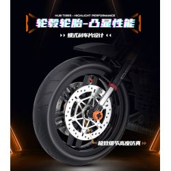 DOUBLE HEIGHT 60501 non  MÔ TÔ HẠNG NẶNG KTM SUPERDUKE 1290R tỷ lệ 1:8 bộ đồ chơi xếp lắp ráp ghép mô hình  Kỹ Thuật Công Nghệ Cao Mô Hình Phương Tiện 579 khối