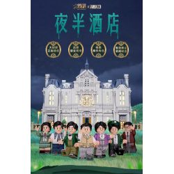 AREA-X AB0009 0009 non  THÁM TỬ KHÁCH SẠN NỬA ĐÊM MÙA 6 bộ đồ chơi xếp lắp ráp ghép mô hình