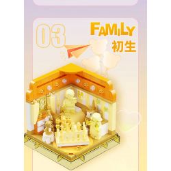 AREA-X AX0093 0093 non  HỘP CẢM HỨNG GẶP GỠ TÌNH YÊU bộ đồ chơi xếp lắp ráp ghép mô hình