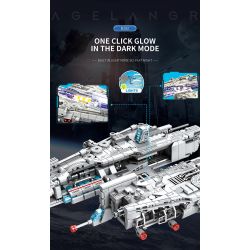 REOBRIX 786 non  LAGRANGE MÁY BAY TẤN CÔNG HẠNG NẶNG B192 bộ đồ chơi xếp lắp ráp ghép mô hình INFINITE UNIVERSE LAGRANGE 858 khối