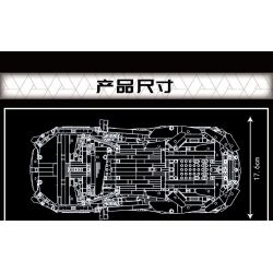MouldKing 13177 Mould King 13177 non  LAMBORGHINI AVENTADOR SVJ tỷ lệ 1:10 bộ đồ chơi xếp lắp ráp ghép mô hình  Kỹ Thuật Công Nghệ Cao Mô Hình Phương Tiện 1608 khối