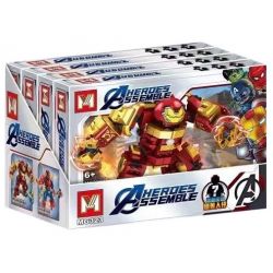 MG 323 non  4 LOẠI MECHA ÁO GIÁP HULKBUSTER NHỆN VÀ MỸ bộ đồ chơi xếp lắp ráp ghép mô hình Super Heroes Siêu Nhân Anh Hùng 1261 khối