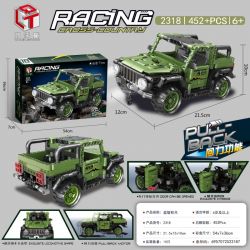 QIAO LE TONG 2318 non  XE BÁN TẢI bộ đồ chơi xếp lắp ráp ghép mô hình  Kỹ Thuật Công Nghệ Cao Mô Hình Phương Tiện 452 khối