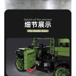 QIAO LE TONG 2318 non  XE BÁN TẢI bộ đồ chơi xếp lắp ráp ghép mô hình  Kỹ Thuật Công Nghệ Cao Mô Hình Phương Tiện 452 khối