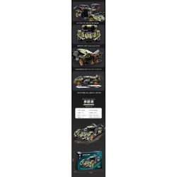 QIAO LE TONG 2317 non  XE Ý TƯỞNG LAMBORGHINI V12 VISION GT KÉO LÙI bộ đồ chơi xếp lắp ráp ghép mô hình  Kỹ Thuật Công Nghệ Cao Mô Hình Phương Tiện 432 khối