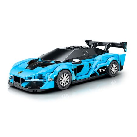 SEMBO 714006 non  BK.8 KAREN ASSASSIN XE CỬA MCLAREN SENNA GTR bộ đồ chơi xếp lắp ráp ghép mô hình Speed Champions Racing Cars Đua Xe Công Thức 237 khối