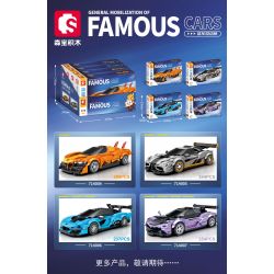 SEMBO 714006 non  BK.8 KAREN ASSASSIN XE CỬA MCLAREN SENNA GTR bộ đồ chơi xếp lắp ráp ghép mô hình Speed Champions Racing Cars Đua Xe Công Thức 237 khối