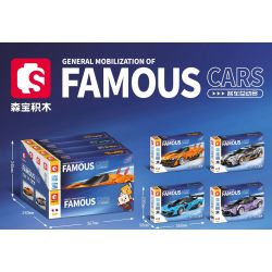 SEMBO 714006 non  BK.8 KAREN ASSASSIN XE CỬA MCLAREN SENNA GTR bộ đồ chơi xếp lắp ráp ghép mô hình Speed Champions Racing Cars Đua Xe Công Thức 237 khối