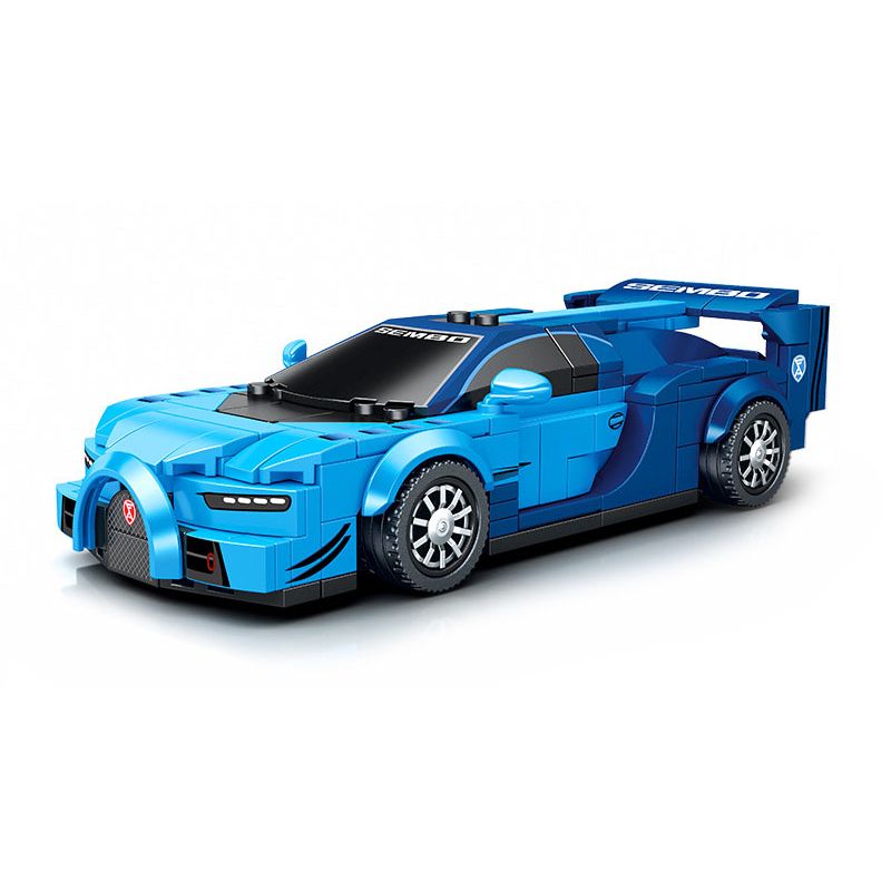 SEMBO 714003 non  BK.8 BUGATTI CHIRON bộ đồ chơi xếp lắp ráp ghép mô hình Speed Champions Racing Cars Đua Xe Công Thức 263 khối