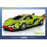 SEMBO 714001 non  BK.8 XE LAMBO GREEN DEVIL CỬA LAMBORGHINI SIÁN FKP 37 bộ đồ chơi xếp lắp ráp ghép mô hình Speed Champions Racing Cars Đua Xe Công Thức 240 khối