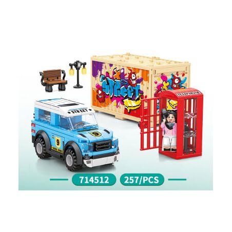 SEMBO 714512 non  THẾ GIỚI XE SANG bộ đồ chơi xếp lắp ráp ghép mô hình Speed Champions Racing Cars Đua Xe Công Thức 257 khối