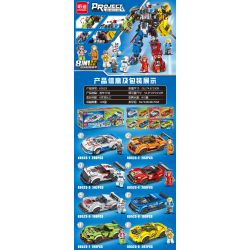 MINGDI LEIBAO K0523 0523 non  GÓI XE SANG 8 MẪU bộ đồ chơi xếp lắp ráp ghép mô hình Racers Đua Tốc Độ 1602 khối