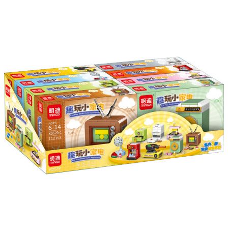MINGDI LEIBAO K0629 0629 non  8 THIẾT BỊ GIA DỤNG NHỎ THÚ VỊ bộ đồ chơi xếp lắp ráp ghép mô hình Creator FUN PLAY SMALL HOME APPLIANCES Sáng Tạo 879 khối