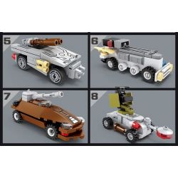 Kazi KY6630 6630 non  VŨ TRỤ THỨ BA CÓ 8 LOẠI PHƯƠNG TIỆN TRUY ĐUỔI TIA CHỚP TRINH SÁT CƠ ĐỘNG DÂN DỤNG XE TĂNG CHỐNG TRỌNG LỰC MÁY ĐƠN GIẢN RỖNG PHÁO KÉP HỎA HẠNG NẶNG DI MỘT NÒNG VÀ XUNG ĐIỆN. bộ đồ chơi xếp lắp ráp ghép mô hình THIRD UNIVERSE 427 khối