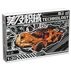 BEAUTIFUL AND 8903 non  LAMBORGHINI VENENO tỷ lệ 1:20 bộ đồ chơi xếp lắp ráp ghép mô hình  Kỹ Thuật Công Nghệ Cao Mô Hình Phương Tiện 503 khối