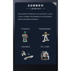 TAKUKI T5003 5003 non  THÁM HIỂM KHÔNG GIAN CHIẾN BINH PHI HÀNH SAO HỎA bộ đồ chơi xếp lắp ráp ghép mô hình SPACE EXPLANATION