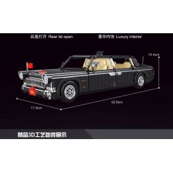 SMART CUTE TREE T2055 2055 non  XE LIMOUSINE HỒNG KỲ tỷ lệ 1:26 bộ đồ chơi xếp lắp ráp ghép mô hình Creator Sáng Tạo 608 khối