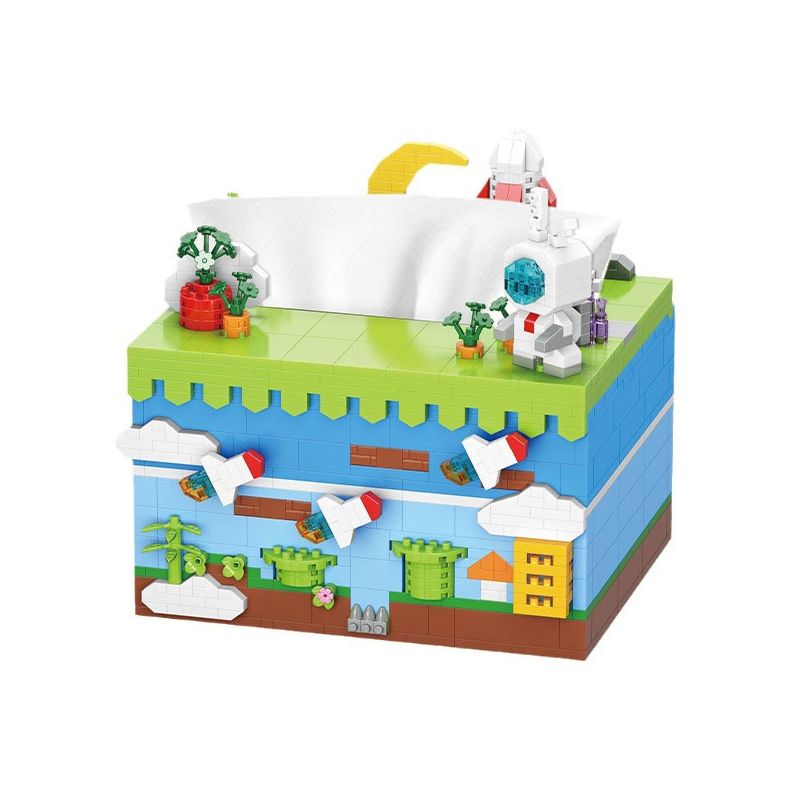 MOYU BLOCK MY97032 97032 non  CẢNH PHI HÀNH GIA HỘP KHĂN GIẤY NHỎ bộ đồ chơi xếp lắp ráp ghép mô hình Gear TISSUE BOX Đồ Lắp Ghép 947 khối