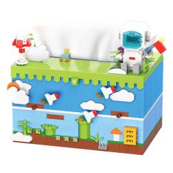 MOYU BLOCK MY97031 97031 non  CẢNH PHI HÀNH GIA KHÔNG GIAN HỘP KHĂN GIẤY LỚN bộ đồ chơi xếp lắp ráp ghép mô hình Gear TISSUE BOX Đồ Lắp Ghép 1289 khối