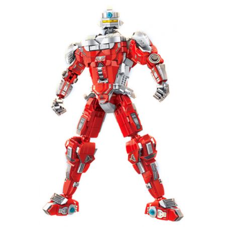 PanlosBrick 690039 Panlos Brick 690039 non  ULTRAMAN BẢY MECHA bộ đồ chơi xếp lắp ráp ghép mô hình Movie & Game Phim Và Trò Chơi 896 khối