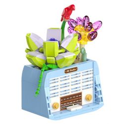 JAKI JK2717 2717 non  TẠP CHÍ THỰC VẬT JANE HAPPY RADIO bộ đồ chơi xếp lắp ráp ghép mô hình Creator PLANTE HAPPY RADIO Sáng Tạo