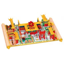 WEKKI 518001 non  TRUYỀN THUYẾT VỀ ZHEN HUÂN LET'S GO EMPRESS MỘT TRÒ CHƠI BOARD GAME LỚN bộ đồ chơi xếp lắp ráp ghép mô hình Board Games