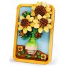 MOYU BLOCK MY97110 97110 non  BỨC TRANH NỔI TIẾNG THẾ GIỚI HOA HƯỚNG DƯƠNG bộ đồ chơi xếp lắp ráp ghép mô hình Art FAMOUS PAINTINGS SUNFLOWERS 871 khối