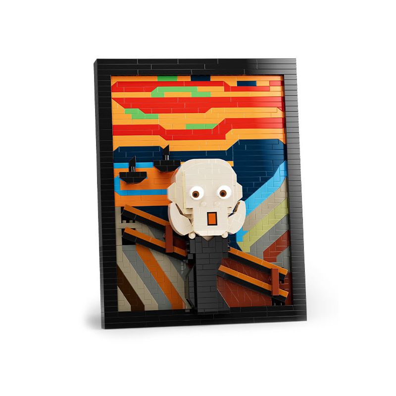 MOYU BLOCK MY97109 97109 non  BỨC TRANH NỔI TIẾNG THẾ GIỚI THÉT bộ đồ chơi xếp lắp ráp ghép mô hình Art FAMOUS PAINTINGS SCREAM 999 khối