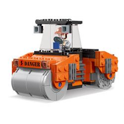 JIESTAR 51019 non  THÀNH PHỐ TOÀN CẦU CON LĂN HẠNG NẶNG bộ đồ chơi xếp lắp ráp ghép mô hình City HEAVY DUTY ROAD ROLLER 187 khối