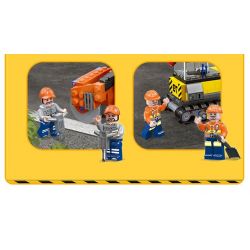 JIESTAR 51019 non  THÀNH PHỐ TOÀN CẦU CON LĂN HẠNG NẶNG bộ đồ chơi xếp lắp ráp ghép mô hình City HEAVY DUTY ROAD ROLLER 187 khối