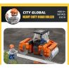 JIESTAR 51019 non  THÀNH PHỐ TOÀN CẦU CON LĂN HẠNG NẶNG bộ đồ chơi xếp lắp ráp ghép mô hình City HEAVY DUTY ROAD ROLLER 187 khối