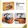 JIESTAR 51019 non  THÀNH PHỐ TOÀN CẦU CON LĂN HẠNG NẶNG bộ đồ chơi xếp lắp ráp ghép mô hình City HEAVY DUTY ROAD ROLLER 187 khối