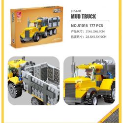 JIESTAR 51018 non  THÀNH PHỐ TOÀN CẦU XE ĐẠP ĐỊA HÌNH bộ đồ chơi xếp lắp ráp ghép mô hình City MUD TRUCK 177 khối