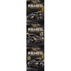 LINGRUI MODEL JIMU LIANGPIN 10600 non  LAMBO VÀNG ĐEN STO tỷ lệ 1:10 bộ đồ chơi xếp lắp ráp ghép mô hình  BLACK GOLD RAMBO LAMBORGHINI HURACÁN STO Kỹ Thuật Công Nghệ Cao Mô Hình Phương Tiện 2519 khối