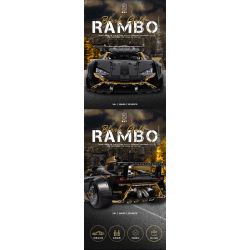 LINGRUI MODEL JIMU LIANGPIN 10600 non  LAMBO VÀNG ĐEN STO tỷ lệ 1:10 bộ đồ chơi xếp lắp ráp ghép mô hình  BLACK GOLD RAMBO LAMBORGHINI HURACÁN STO Kỹ Thuật Công Nghệ Cao Mô Hình Phương Tiện 2519 khối