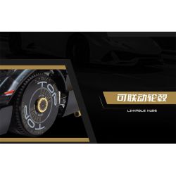 LINGRUI MODEL JIMU LIANGPIN 10600 non  LAMBO VÀNG ĐEN STO tỷ lệ 1:10 bộ đồ chơi xếp lắp ráp ghép mô hình  BLACK GOLD RAMBO LAMBORGHINI HURACÁN STO Kỹ Thuật Công Nghệ Cao Mô Hình Phương Tiện 2519 khối