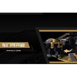LINGRUI MODEL JIMU LIANGPIN 10600 non  LAMBO VÀNG ĐEN STO tỷ lệ 1:10 bộ đồ chơi xếp lắp ráp ghép mô hình  BLACK GOLD RAMBO LAMBORGHINI HURACÁN STO Kỹ Thuật Công Nghệ Cao Mô Hình Phương Tiện 2519 khối