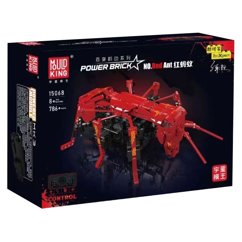 MouldKing 15068 Mould King 15068 non  LUÔN THAY ĐỔI VÀ NĂNG ĐỘNG KIẾN ​​ĐỎ bộ đồ chơi xếp lắp ráp ghép mô hình  RED ANT Kỹ Thuật Công Nghệ Cao Mô Hình Phương Tiện 786 khối