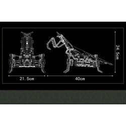 MouldKing 15060 Mould King 15060 non  LUÔN THAY ĐỔI VÀ MANTIS bộ đồ chơi xếp lắp ráp ghép mô hình  PRAYING MANTIS Kỹ Thuật Công Nghệ Cao Mô Hình Phương Tiện 738 khối