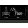 MouldKing 15060 Mould King 15060 non  LUÔN THAY ĐỔI VÀ MANTIS bộ đồ chơi xếp lắp ráp ghép mô hình  PRAYING MANTIS Kỹ Thuật Công Nghệ Cao Mô Hình Phương Tiện 738 khối