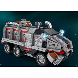 Kazi KY6632 6632 non  VŨ TRỤ 3 XE BỌC THÉP DI ĐỘNG YURY bộ đồ chơi xếp lắp ráp ghép mô hình The Third Universe Vũ Trụ Thứ 3 333 khối