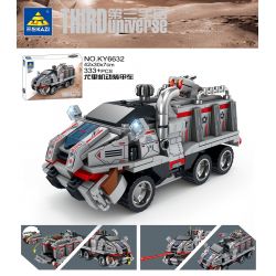 Kazi KY6632 6632 non  VŨ TRỤ 3 XE BỌC THÉP DI ĐỘNG YURY bộ đồ chơi xếp lắp ráp ghép mô hình The Third Universe Vũ Trụ Thứ 3 333 khối