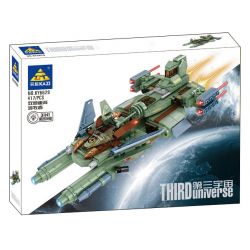 Kazi KY6629 6629 non  VŨ TRỤ THỨ BA PHÁO ĐÔI VÀ DU MỤC RÌU HẠNG NẶNG bộ đồ chơi xếp lắp ráp ghép mô hình The Third Universe Vũ Trụ Thứ 3 417 khối