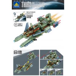 Kazi KY6629 6629 non  VŨ TRỤ THỨ BA PHÁO ĐÔI VÀ DU MỤC RÌU HẠNG NẶNG bộ đồ chơi xếp lắp ráp ghép mô hình The Third Universe Vũ Trụ Thứ 3 417 khối