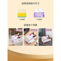 MOYU BLOCK MY97034 97034 non  HỘP KHĂN GIẤY KỲ LÂN bộ đồ chơi xếp lắp ráp ghép mô hình Storage TISSUE BOX 1096 khối